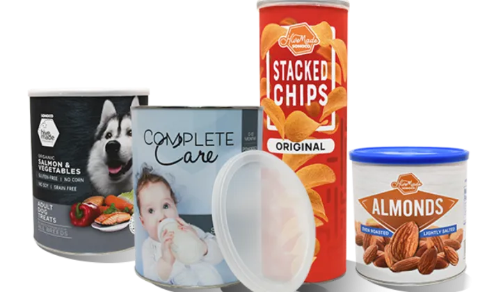 Tubes en papier avec barrières de feuilles et de films