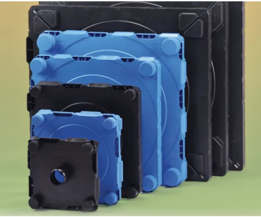 murs d’extrémité en plastique